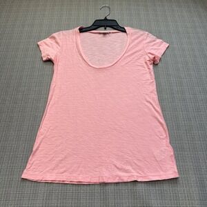 James Perse Standard Pink T Shirt size 0 / XS Scoop Neck Short Sleeve Top